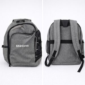 Samsung Gray Tech Backpack – Laptop Backpack with Multiple Pockets, NWOT